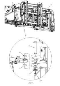 A79044 G-SERIES BACK FRAME TO INNER FRAME ASSY - NON PROPORTIONAL HYDRAULICS 1