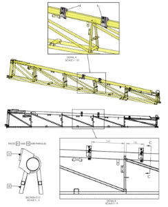 A41383 STOP PADS ASSEMBLY - 5M MID, 2M OUTER, 1M TIP