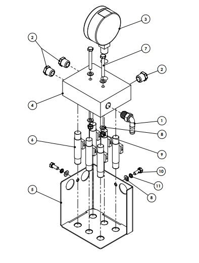 A83006 PRESSURE MANIFOLD ASSY