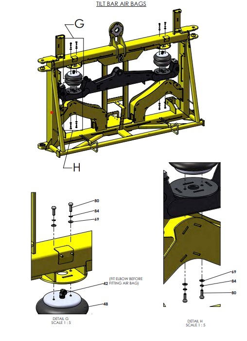 A79380-R01 (d) G-SERIES CENTRE FRAME ASSEMBLY-PROPORTIONAL HYDRAULICS