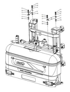 A79384 G-SERIES BACK FRAME ASSEMBLY - PROPORTIONAL HYDRAULICS 2