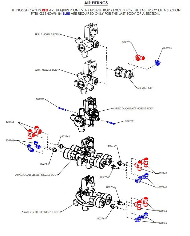 A41350 (c) 1inch SPRAY LINE ASSEMBLY - INNER FRAME