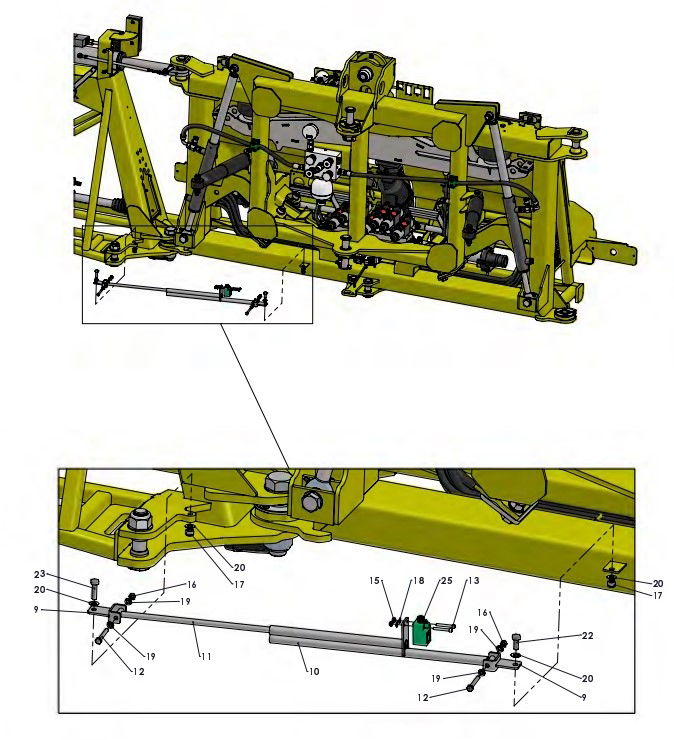 A41304 (b) BACK FRAME TO INNER FRAME ASSEMBLY