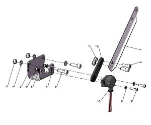 A41110CW INDEPENDENT TILT SENSOR ASSEMBLY