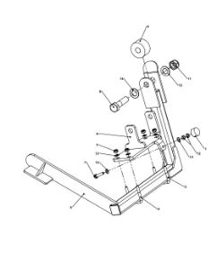 A79237 INNER FRAME TRANSPORT CATCH ASSEMBLY 2