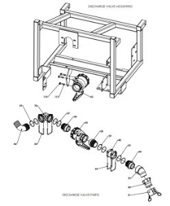 A95006-R02 (f) Manual Valve Assembly - 2" Camlock, No Fast Fill, No Suction Filter
