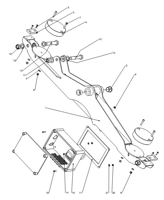 A41013 TILT BAR PARTS RUBBER SUSPENSION