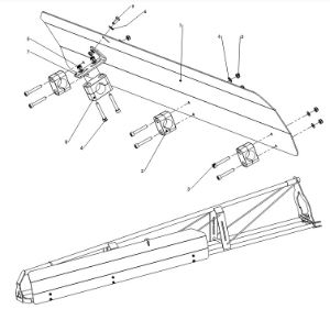 A41290 2M TIP FRAME HEDGEROW PROTECTION PLT F SERIES 3 BOOMS