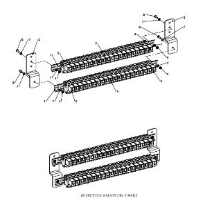 A79036 CENTRE FRAME AIR SECTION VALVES ASSEMBLY 1