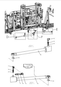 A79143 G-SERIES BACK FRAME TO INNER FRAME ASSY - PROPORTIONAL HYDRAULICS 4