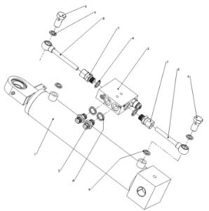 A41283 F SERIES INDEPENDENT TILT WITH OVERCENTER VALVE - CHALLENGER