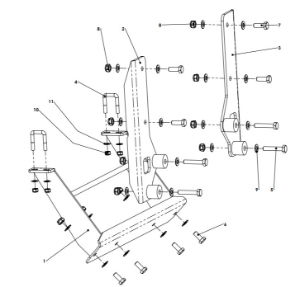 A83050 MOUNTING BRKT. FOR GRIMME GB 215