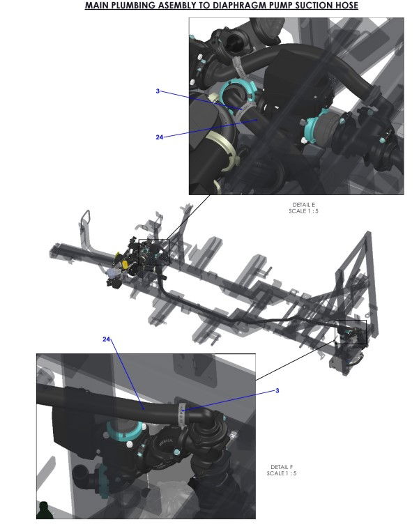 A96363-R01 (f) Hose Layout - Eplumbing With Diaphragm Pump