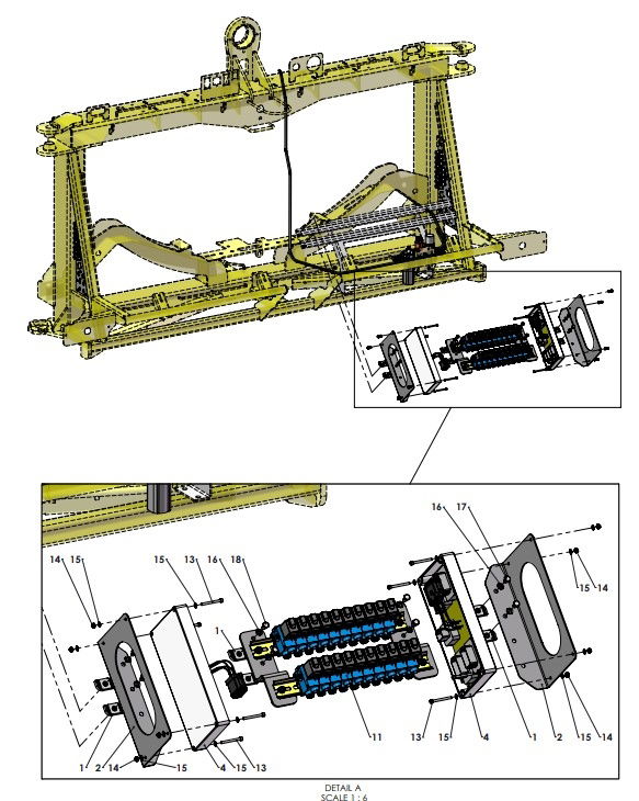 A41325 (a) AIR SECTION VALVES ASSEMBLY