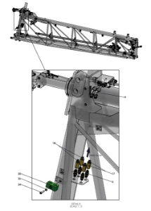 A79394 HYDRAULIC HOSE LAYOUT - BOOM HOSES - TRIPLE FOLD - PROPORTIONAL 1 