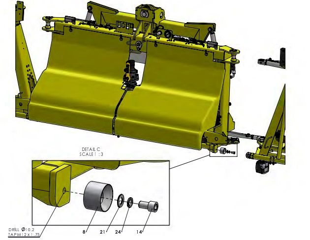 A41304 (c) BACK FRAME TO INNER FRAME ASSEMBLY