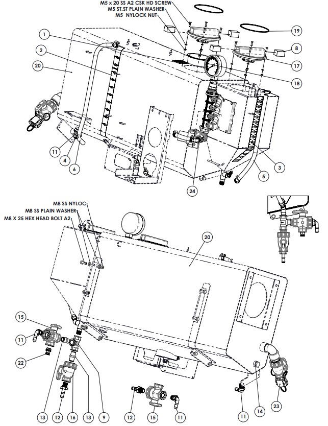 A83122-R02 (B) 120L TANK ASSY