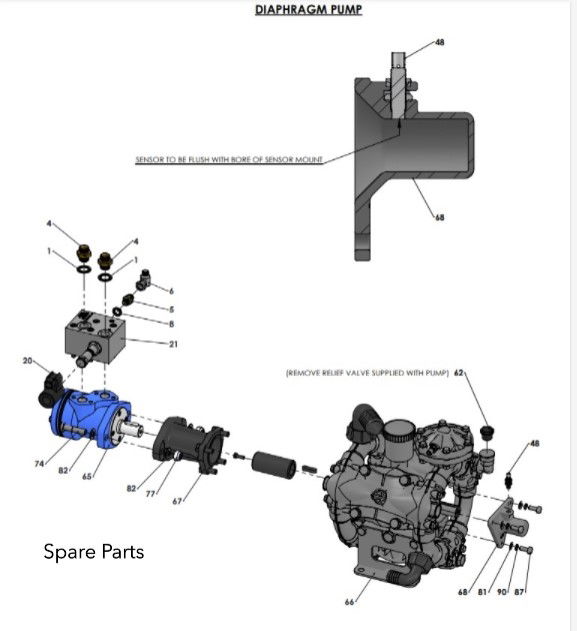 A96345-R01 (a) Piston Diaphragm Pump Assembly