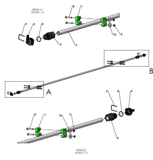 A41392 PURGE TUBE ASSEMBLY - 4M OUTER FRAME