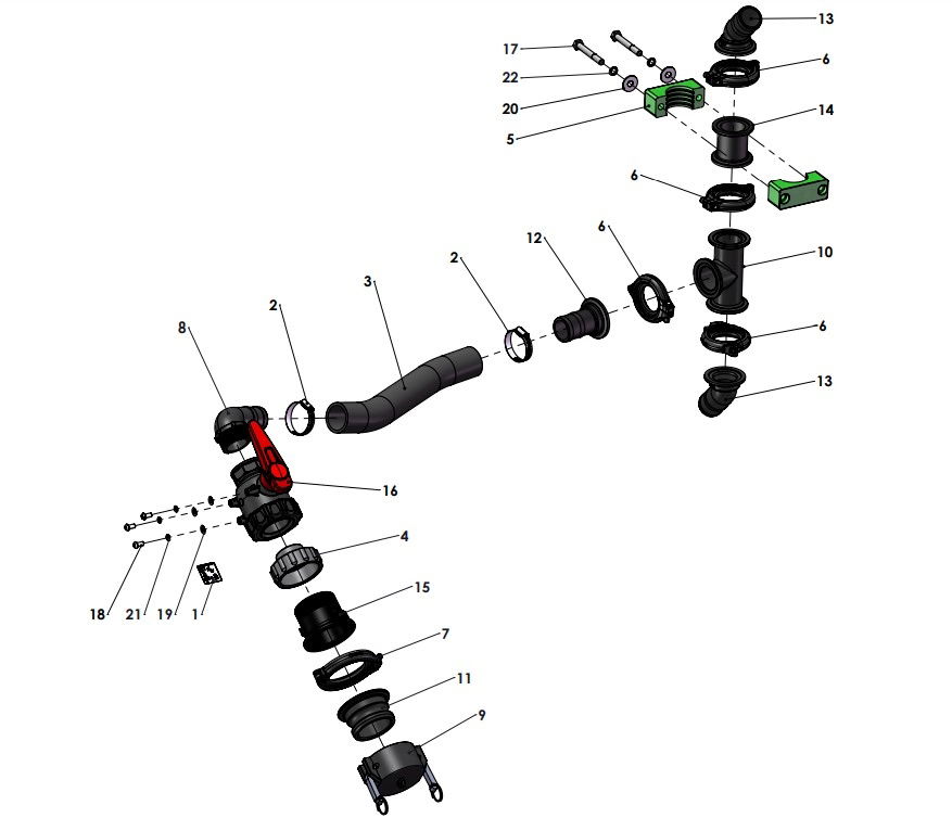 A96281-R02 (a) Tank Discharged Assembly - 2"