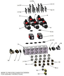 A41315 5 STATION MANIFOLD ASSEMBLY - CONTOUR