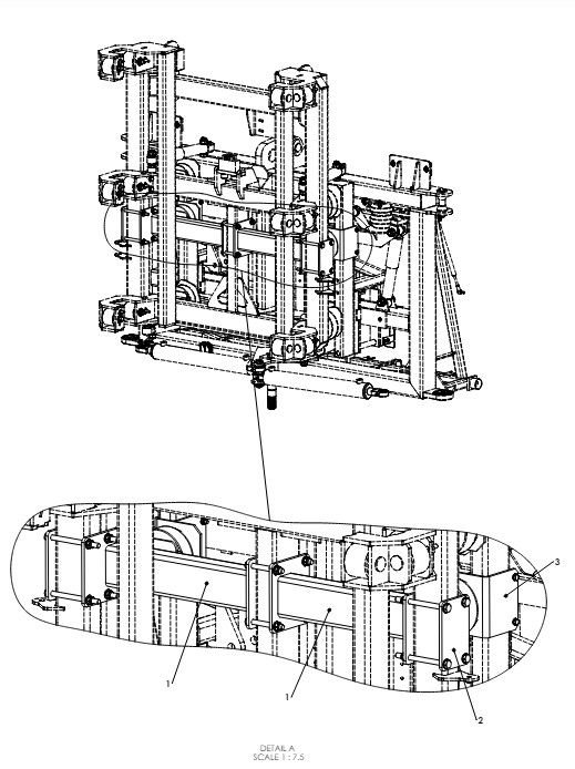 A79075 ADDITIONAL YAW BUFFERS ASSEMBLY 1