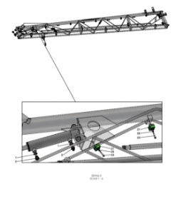 A79395 HYDRAULIC HOSE LAYOUT - BOOM HOSES - TRIPLE FOLD - NON PROPORTIONAL 4 