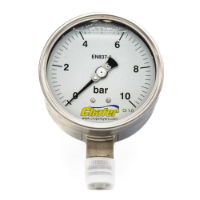 PRESSURE GAUGE  0-10 BAR (GLYCERINE FILLED)