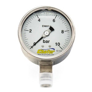 PRESSURE GAUGE  0-10 BAR (GLYCERINE FILLED)