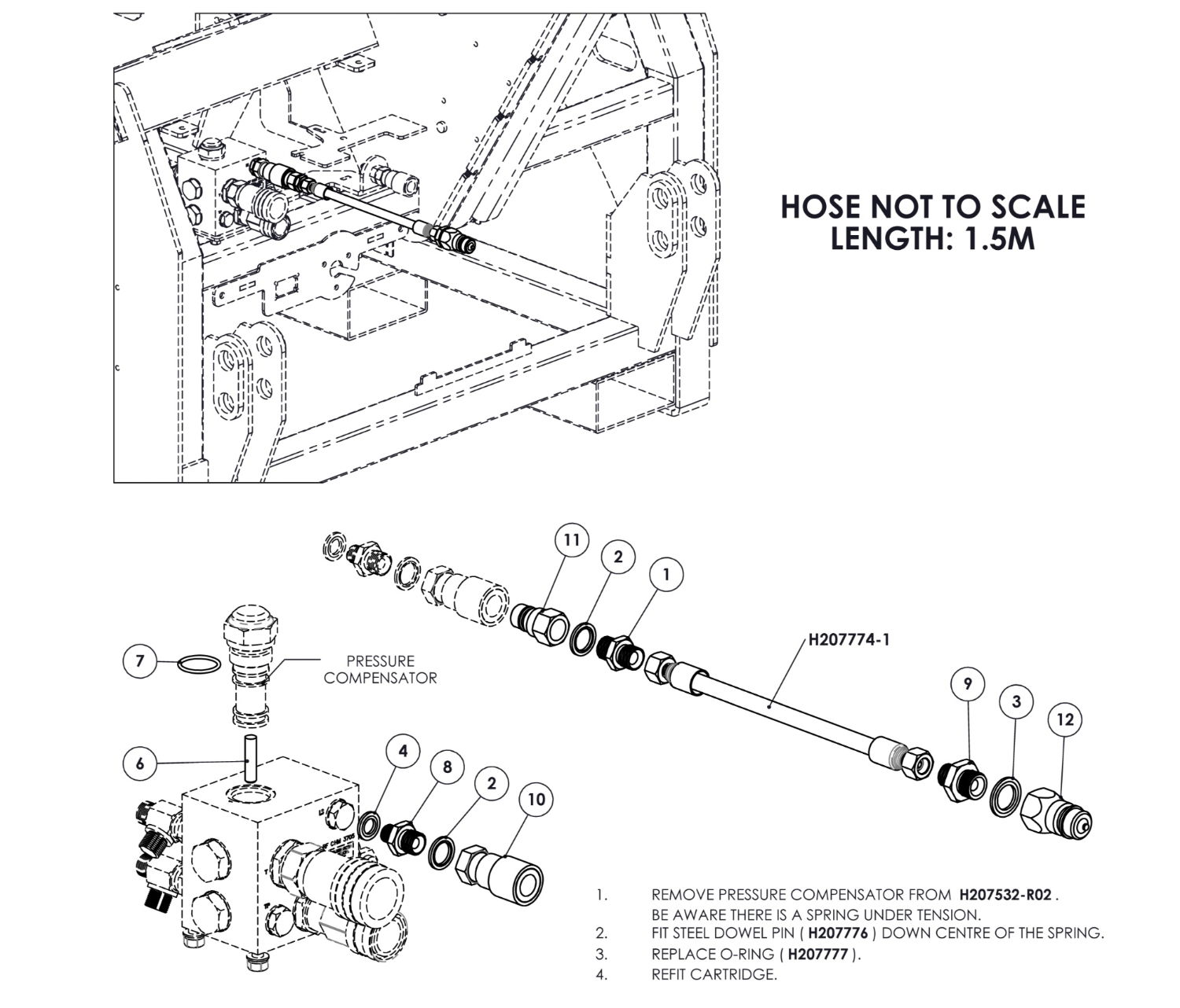 H208025-LS - Front Mounted - Front Spools Load Sense