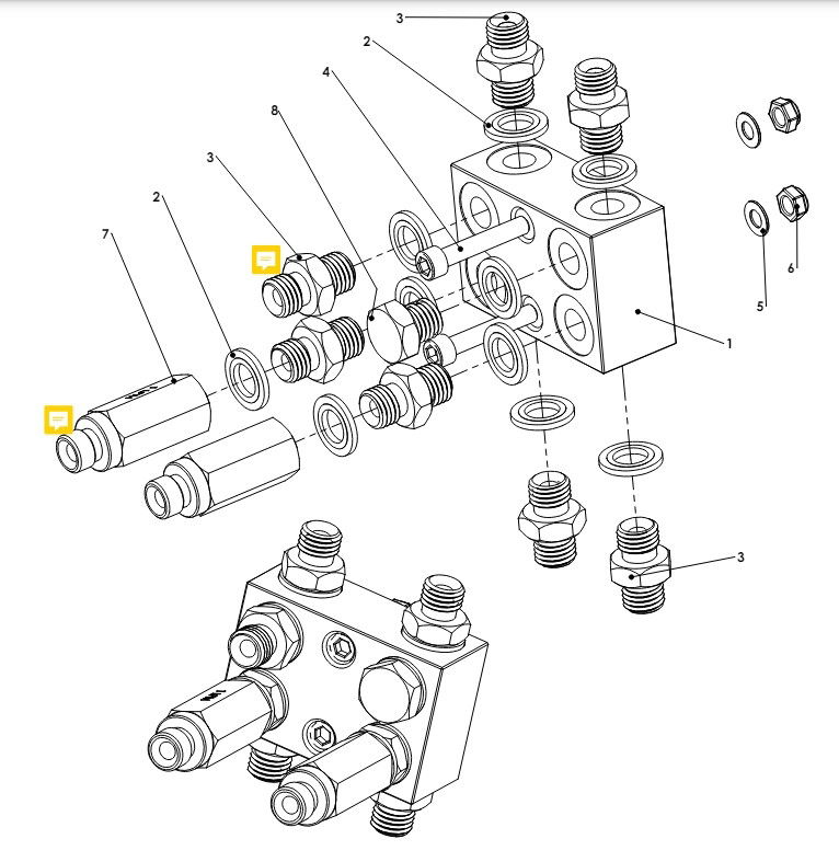 A41227 2 ND FOLD MANIFOLD ASSY INNER