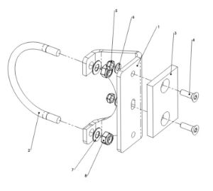 A41265 BOOM FRAME STOP BRKT