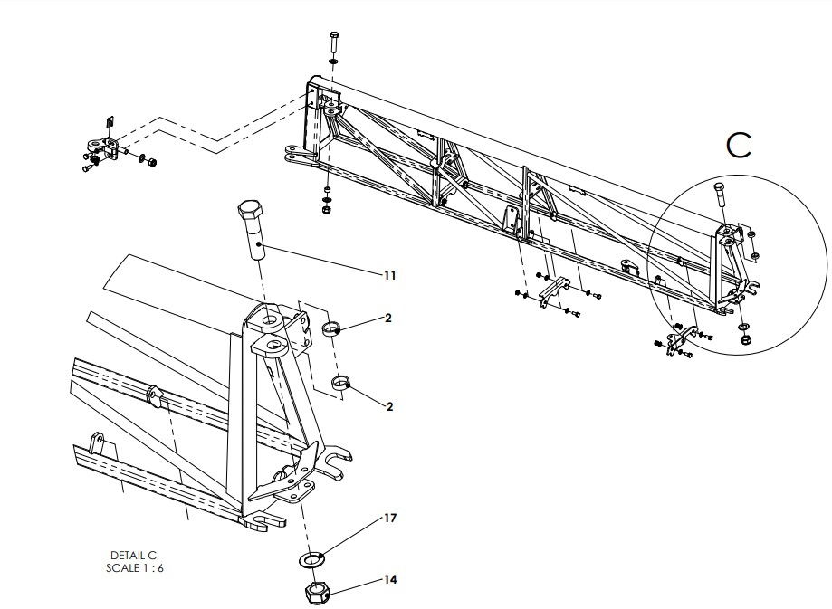 A41078 (b) 2M Outer Section Frame Assy