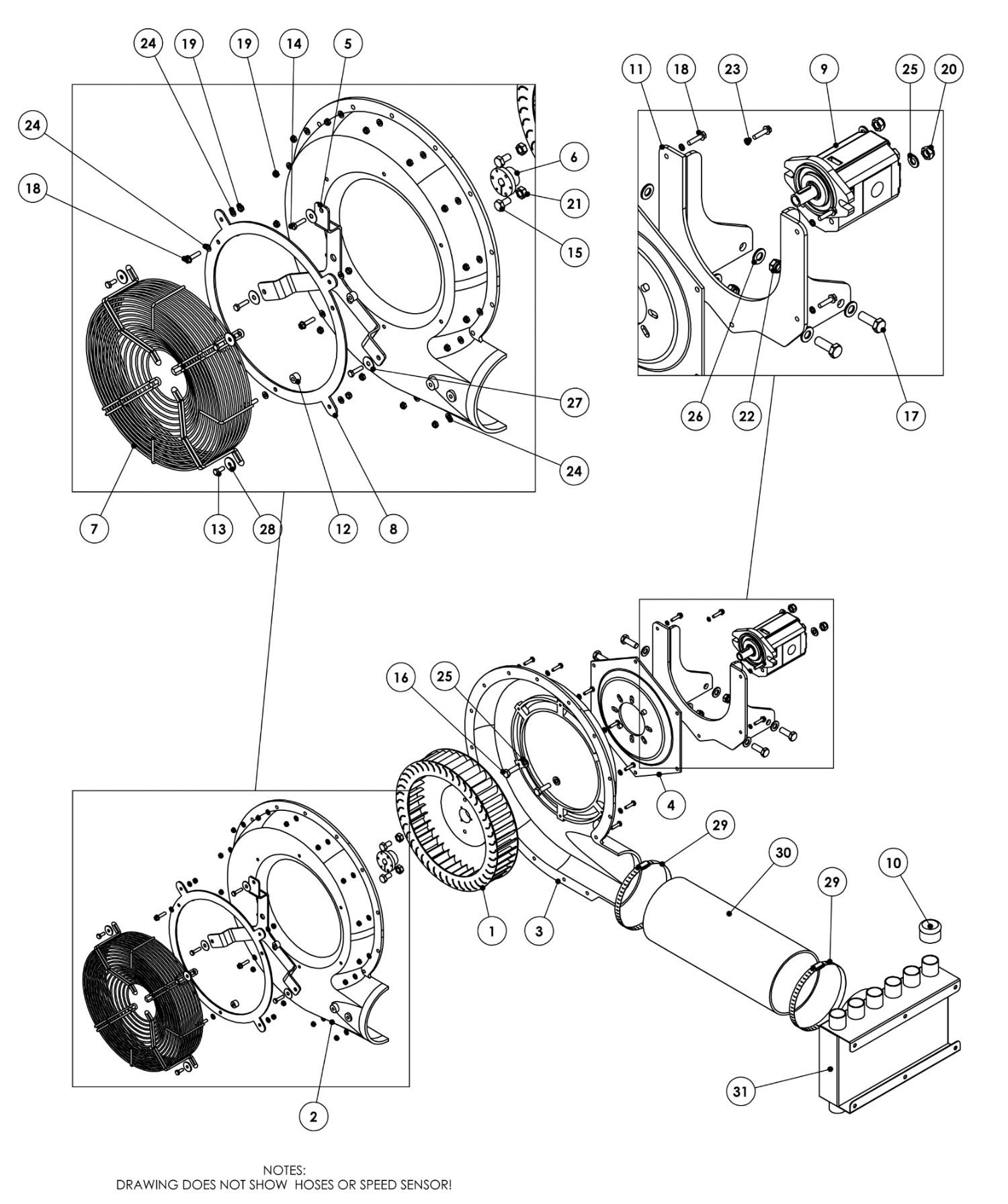 H690018 - Crary Fan Assembly - 12 Outlet Manifold