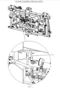 A79141 REV 01 G-SERIES CENTRE FRAME TO YAW FRAME ASSY - PROPORTIONAL HYDRAULICS 5