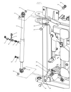 A79042 G-SERIES CENTRE FRAME TO YAW FRAME ASSY-NON PROPORTIONAL HYDRAULICS 6