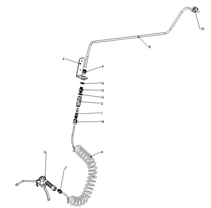 A79144 R01 BLOCKED JET BLOW GUN ASSEMBLY 1