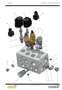 HYDRAULIC SPRAYER CONTROL MANIFOLD - HIRSCHMANN COILS