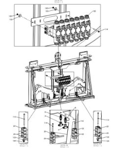 A79034 G-SERIES CENTRE FRAME ASSEMBLY-NON PROPORTIONAL HYDRAULICS 13