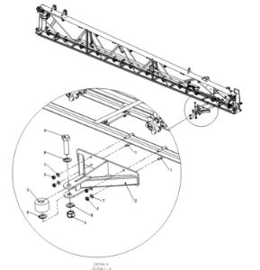 A79067 MID FRAME ROLLER ARM ASSEMBLY