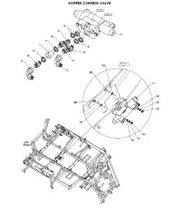 A95114 - Induction Hopper Drop Down Mechanism Assembly. - Long