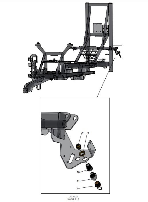 A96350 (b) Secondary Air Tank Assembly - Air Purge