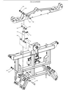 A79042 G-SERIES CENTRE FRAME TO YAW FRAME ASSY-NON PROPORTIONAL HYDRAULICS 3