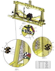 A41334 (a) CENTRE FRAME HYDRAULICS - TWIN FOLD