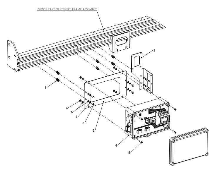 A79146 NON &#39;E&#39; SPEC CENTRE FRAME JUNCTION BOX ASSEMBLY-NON SUB ZERO